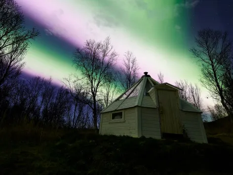 Nordlys i krystall Lavvo