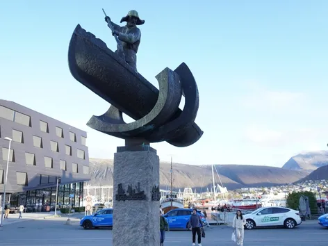 Fangstmonumentet på Stortorget w Krakowie